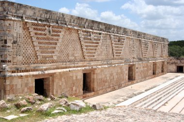 Maya square, Uxmal, Mexico clipart