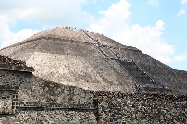 Güneş piramitte teotihuacan, Meksika — Stok fotoğraf