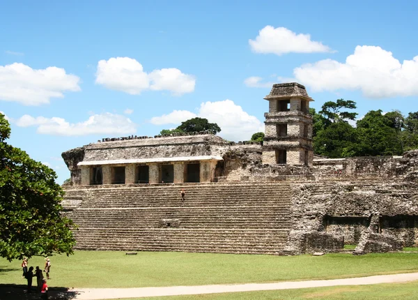 Royal palace in palenque — Stock Photo, Image