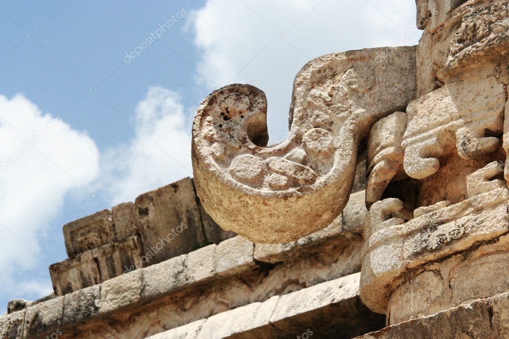Detail of maya art, mexico