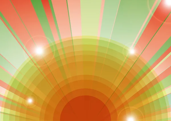 Psychedelic background with lens flare — Stock Vector