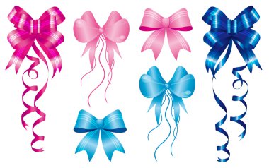 Staple birth to new baby born set of ribbons clipart