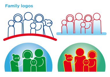 Family symbols clipart