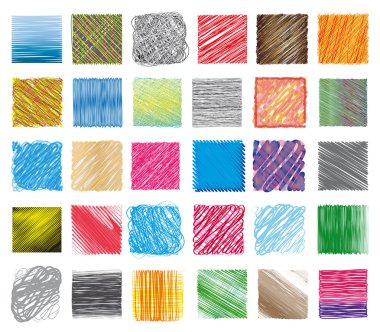 Set swatches and textures clipart