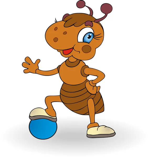 快乐的蚂蚁 — 图库矢量图片