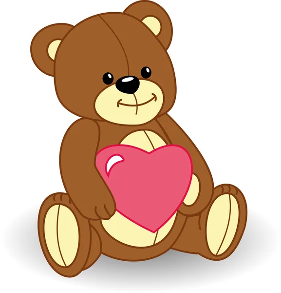 Urso no amor —  Vetores de Stock
