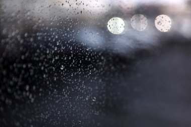 Drops of rain on window clipart