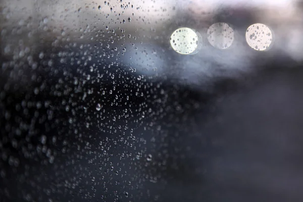 Drops of rain on window — Stock Photo, Image