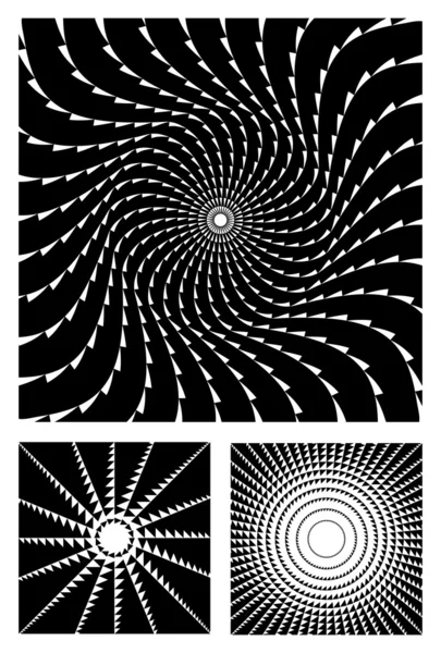Arrière-plans vectoriels noir et blanc — Image vectorielle