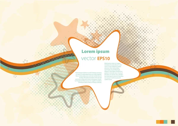 Retro vektorové pozadí — Stockový vektor