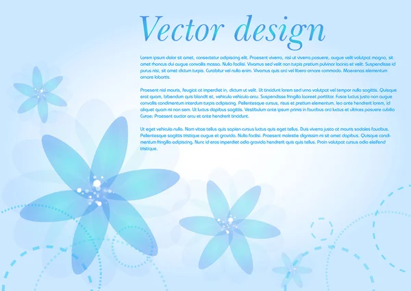 Color vector flor fondo — Vector de stock