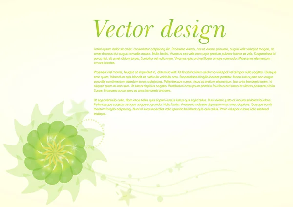 Farbe Vektor Blume Hintergrund — Stockvektor