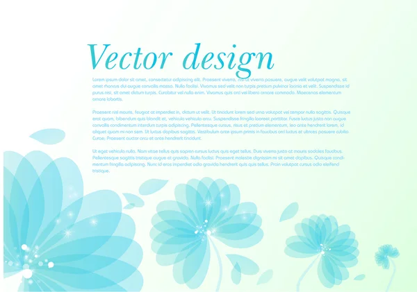 Color vector flower background — Stock Vector