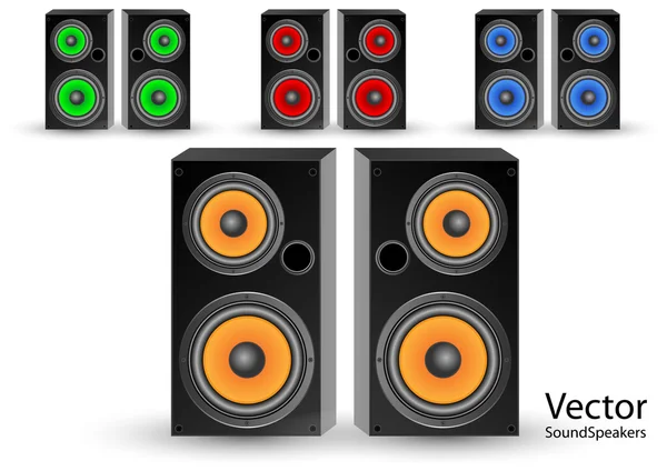 Sound speakers — Stock Vector