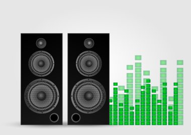 Speaker stereo systems clipart