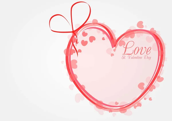 Vektor valentines Hintergrund mit Herz — Stockvektor