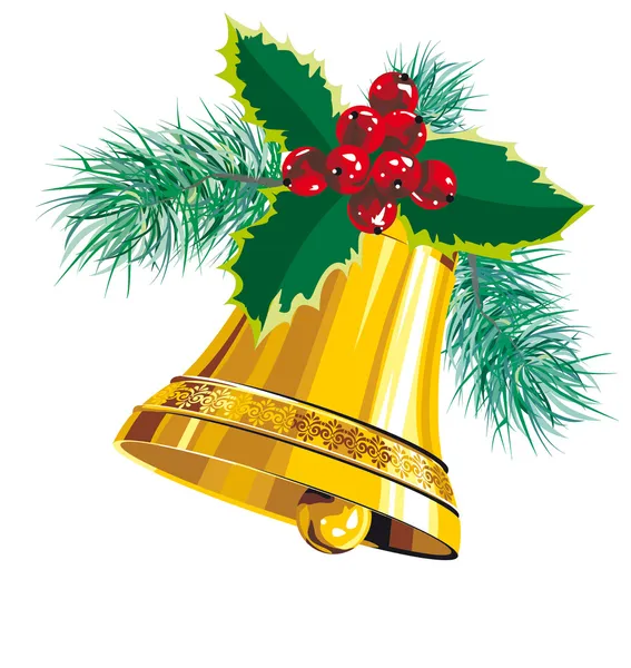 Vánoční zvonek — Stockový vektor