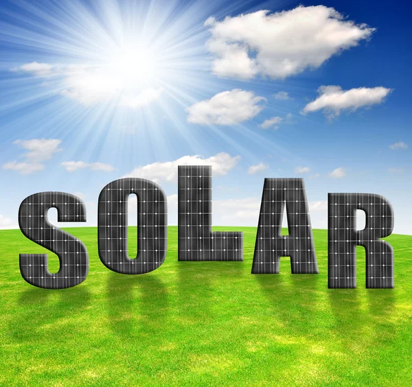 stock image Solar energy panels