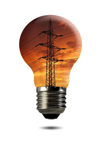 電球の電力線 — ストック写真