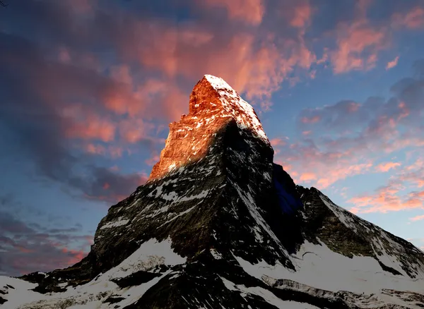 Matterhorn - svájci-Alpok Stock Kép