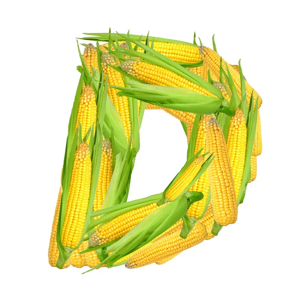 Alphabet of corn — Stock Photo, Image