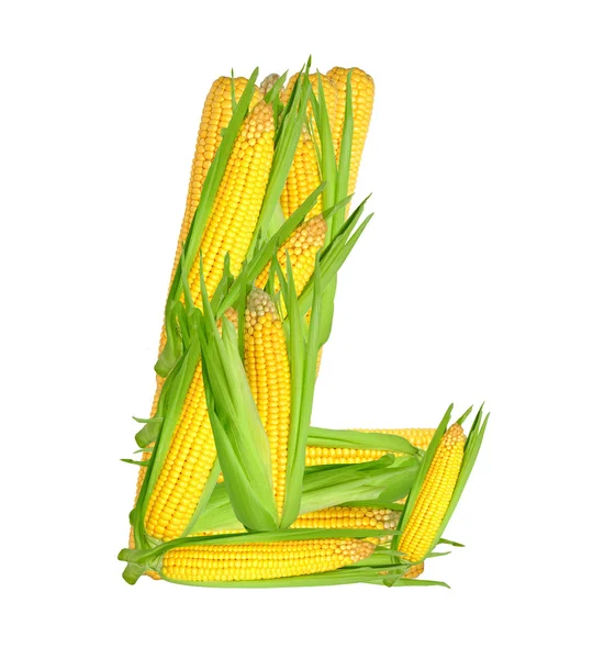 Alfabeto de milho — Fotografia de Stock