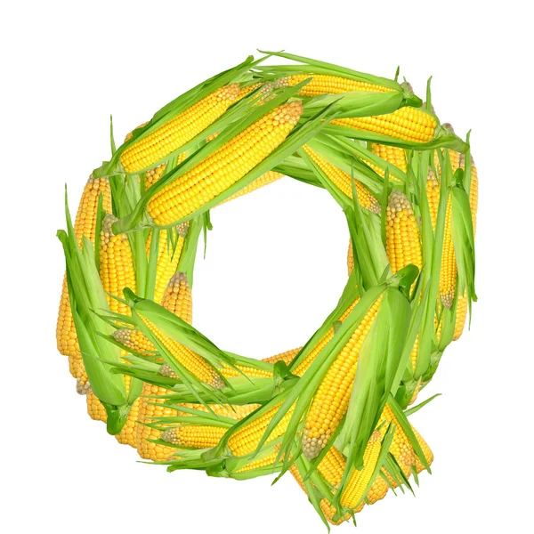 Алфавит кукурузы — стоковое фото