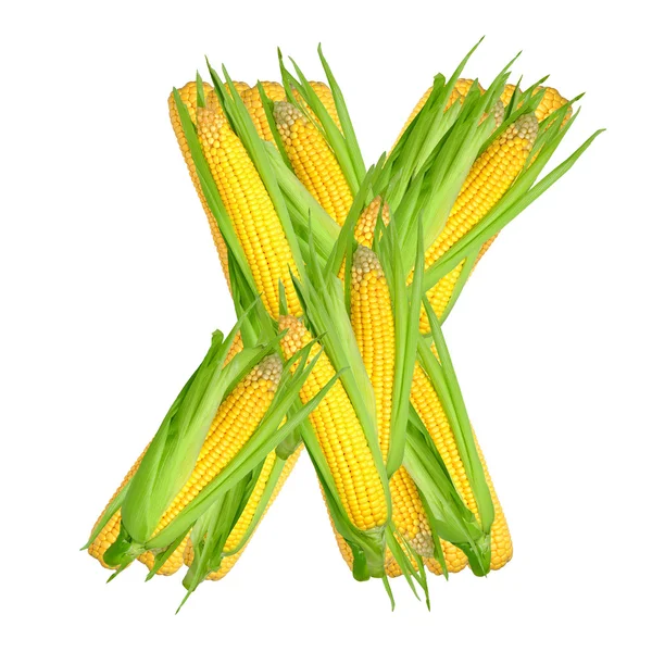 Alfabet van maïs — Stockfoto