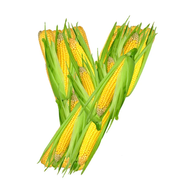玉米的字母表 — 图库照片