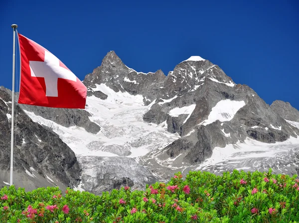 Обер-Габельхорн - Швейцарские Альпы — стоковое фото