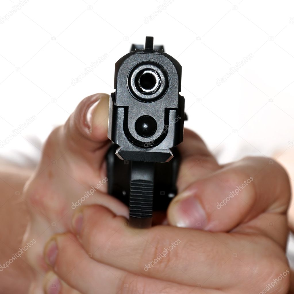Gun in hand — Stock Photo © vencav 8098907