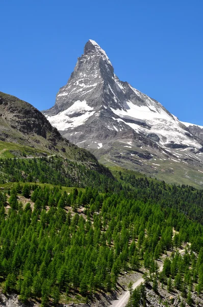 Matterhorn - ελβετικά Άλπεις — Φωτογραφία Αρχείου