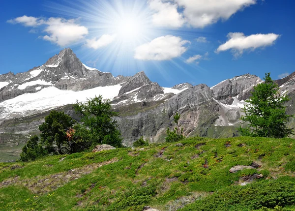 Zinalrothorn - Švýcarské Alpy — Stock fotografie