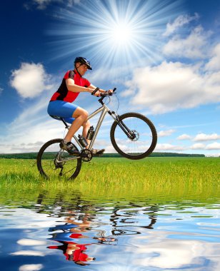 Mountain biker