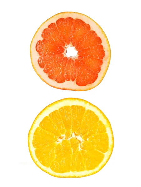 Грейпфрут с апельсином — стоковое фото