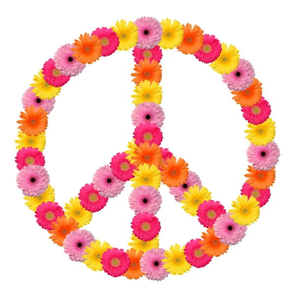 Símbolo de flor paz — Fotografia de Stock