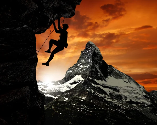 Bergsteiger — Stockfoto