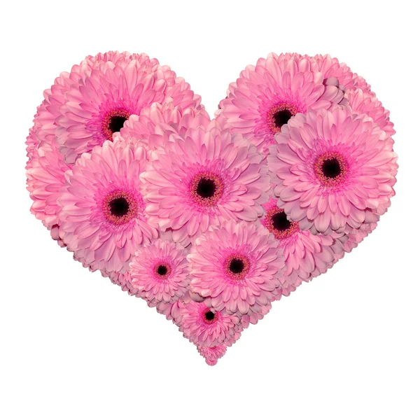 Květinové srdce — Stock fotografie