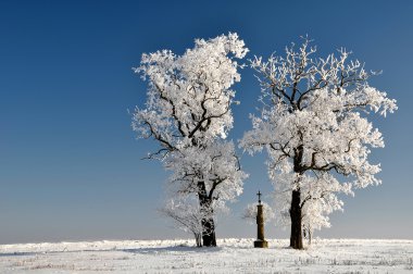 Frozen tree clipart