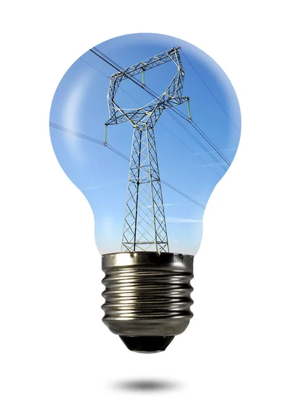電球の電力線 — ストック写真