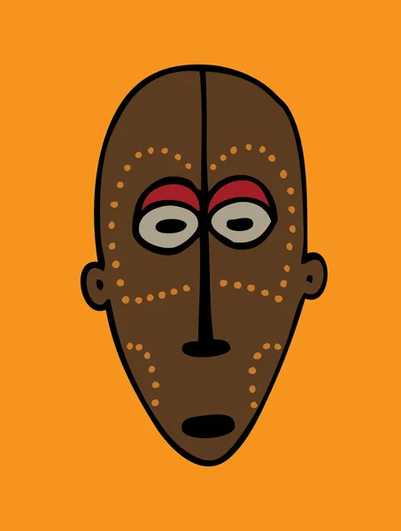 Африканская племенная маска — стоковый вектор