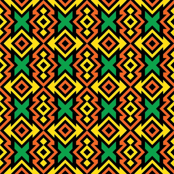 Безшовний африканський візерунок тканини Стоковий вектор