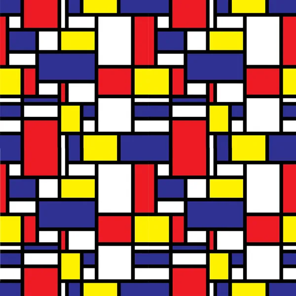 stock vector Seamless Mondrian Background