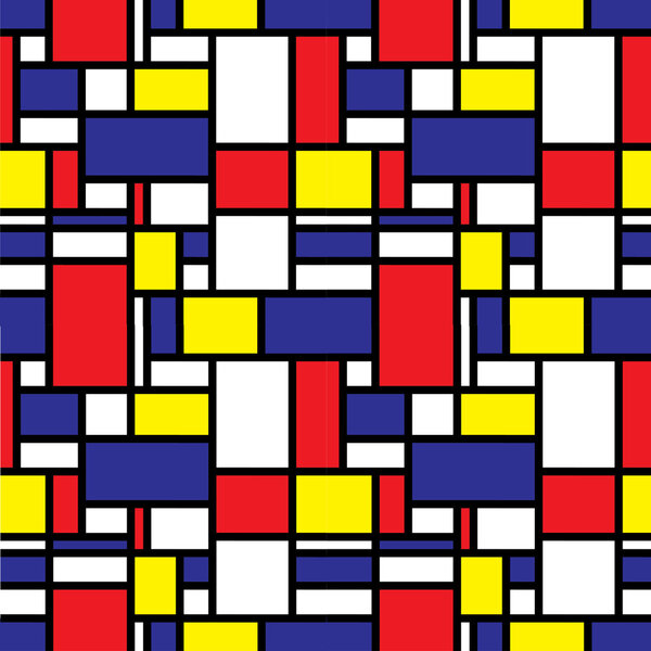 Seamless Mondrian Background