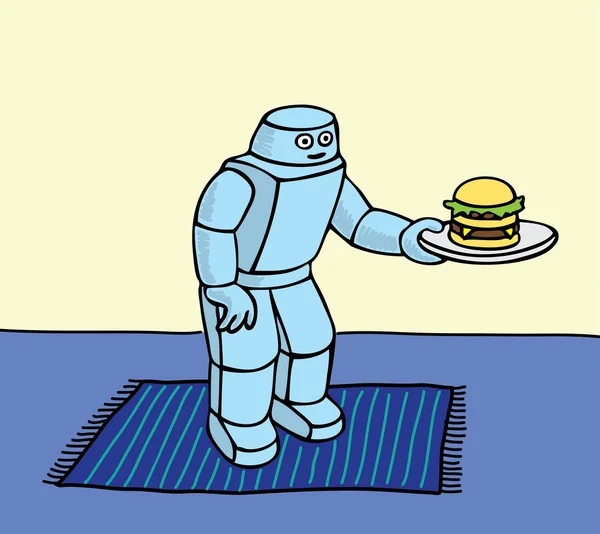 Ρομπότ βοηθός — Διανυσματικό Αρχείο