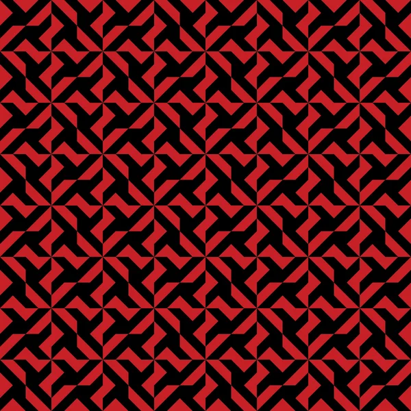 Bezešvá černá a červená vzor — Stockový vektor