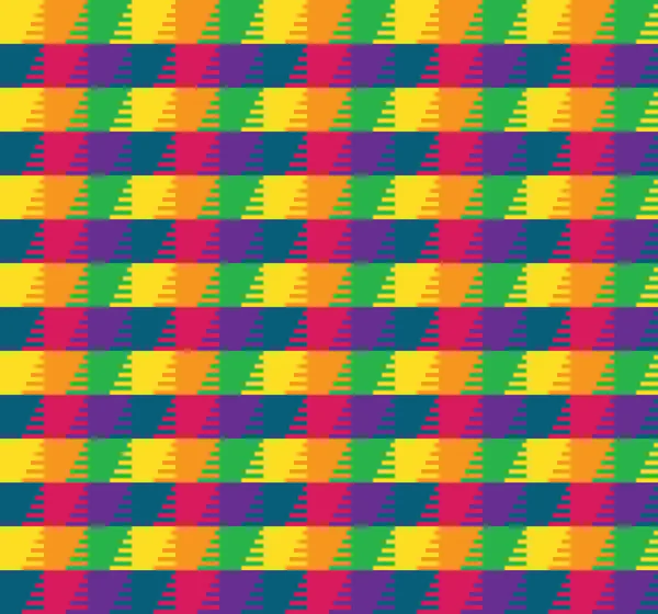 Patrón de tela colorida — Vector de stock