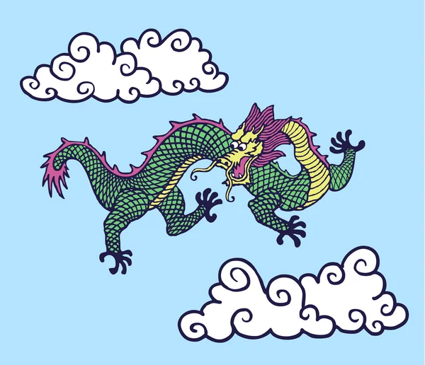 Chinese Dragon — Stock Vector