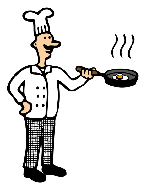 Komik aşçı — Stok Vektör