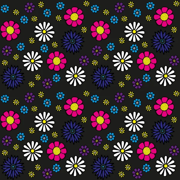 Seamless Flower Pattern Royalty Free Stock Vectors